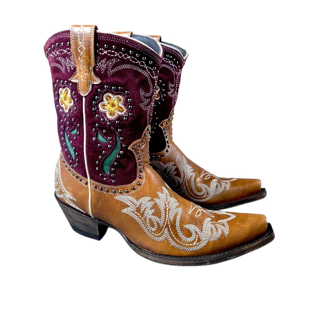 Double D Ranch By Old Gringo Roughstock Distressed Western Boots Womens Sz 6.5 B